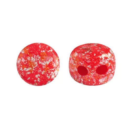 Kalos® par Puca®gyöngy – Frost Cherry Tweedy - 4 mm