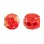 Kalos® par Puca®gyöngy – Frost Cherry Splash - 4 mm