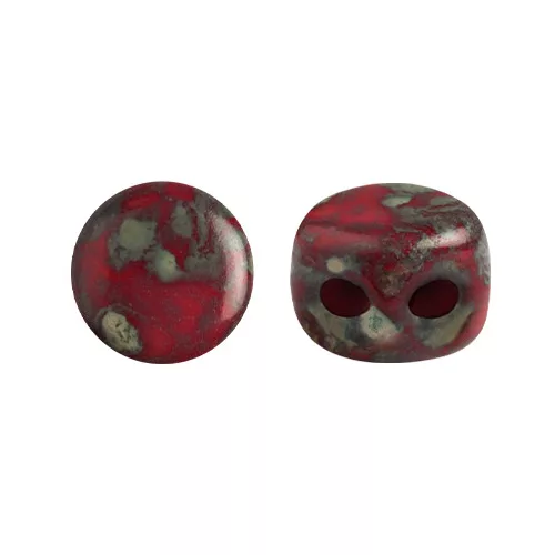Kalos® par Puca®gyöngy – Frost Cherry Travertiner - 4 mm