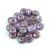 Lentil - Czech Glass bead - Alabaster Eggplant Bronze Iris - 6mm