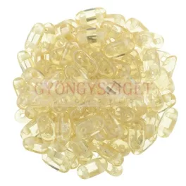   CzechMates 2 Hole Bar Czech Glass Bead - crystal champagne luster - 6mm