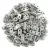 CzechMates 2 Hole Bar Czech Glass Bead - silver - 6mm