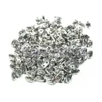 CzechMates 2 Hole Bar Czech Glass Bead - silver - 6mm