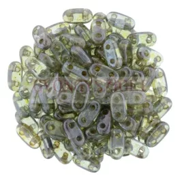 CzechMates 2 Hole Bar Czech Glass Bead - oliva luster -6mm