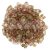 Cseh kétlyukú hasáb - 2 hole bar gyöngy - Crystal Rose Gold Luster -6mm