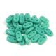 CzechMates 2 Hole Bar Czech Glass Bead - opaque turquoise - 6mm