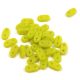 CzechMates 2 Hole Bar Czech Glass Bead - Opaque Matt Lime - 6mm