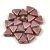 Kheops® par Puca® -  Glass Bead - matte metallic mauve -6mm