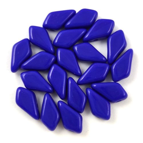 Kite - cseh préselt kétlyukú gyöngy - Sapphire – 9x5mm