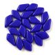 Kite - cseh préselt kétlyukú gyöngy - Sapphire – 9x5mm