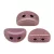 Kos® par Puca®bead- White Pink Gold Luster -3x6mm