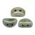 Kos® par Puca®gyöngy - Opaque Blue Green Ceramic Look -3x6mm