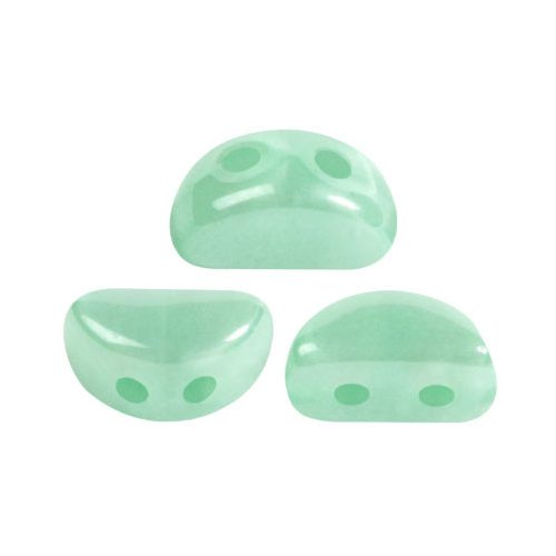 Kos® par Puca®gyöngy - Green Aqua Opal Luster - 3x6mm