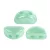 Kos® par Puca®gyöngy - Green Aqua Opal Luster - 3x6mm