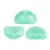 Kos® par Puca®gyöngy - Green Aqua Opal - 3x6mm