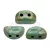 Kos® par Puca®gyöngy - Opaque Aqua Picasso - 3x6mm