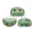 Kos® par Puca®gyöngy - Opaque Green Turquoise Picasso - 3x6mm