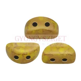 Kos® par Puca®gyöngy - Opaque Jonquil Bronze - 3x6mm