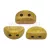 Kos® par Puca®gyöngy - Opaque Jonquil Bronze - 3x6mm