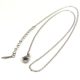 Chain - stainless steel - Platinum Colour - 40+2 cm