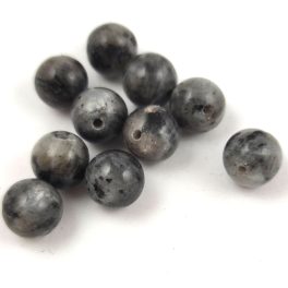 Larvikite round bead - 8mm