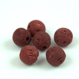 Lávakő - golyó - Bordó - 8mm - kb.48db/szál