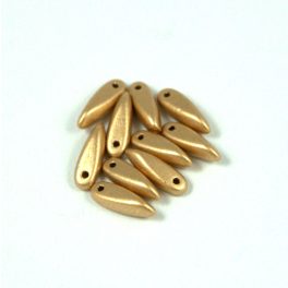 Dagger - Czech Glass Bead - aztec gold - 3x11 mm