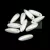 Dagger - Czech Glass Bead - White Luster - 3x11 mm