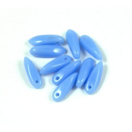 Dagger - Czech Glass Bead - light sapphire - 3x11 mm