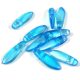 Lándzsa (szirom) cseh préselt üveggyöngy két lyukkal - Crystal Aqua Blend - 5x16mm