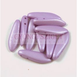   Dagger - Czech 2 Hole Glass Bead - luminous pastel purple -5x16mm