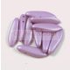 Lándzsa (szirom) cseh préselt üveggyöngy két lyukkal - luminous pastel purple - 5x16mm