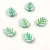 Czech Glass Bead - Leaf - Alabaster AB Mint - 10x8mm