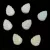 Czech Glass Bead - Leaf - Alabaster Matt AB - 10x8mm