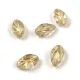 Czech Glass Bead - Leaf - Crystal Gold - 7x11mm