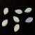 Czech Glass Bead - Leaf - Matt Crystal Full AB - 7x11mm