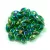 Miyuki long magatama gyöngy  - 179 - Transparent Green AB