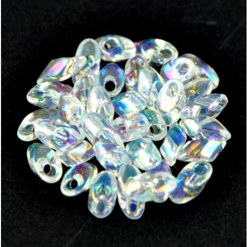 Miyuki Long Magatama Japanese Seed Bead  - 250 - Rainbow Crystal