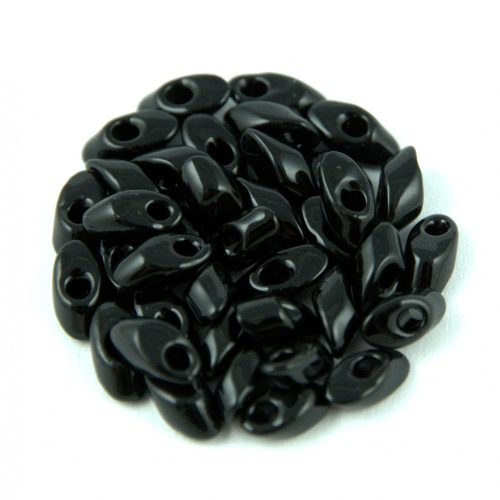 Miyuki Long Magatama Japanese Seed Bead  - 401 - Black