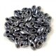 Miyuki Long Magatama Japanese Seed Bead  - 451 - Hematite - 15g