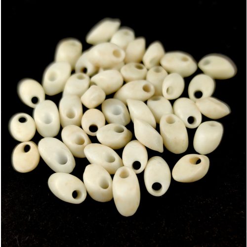 Miyuki Long Magatama Japanese Seed Bead  - 2021 - Opaque Matt Cream