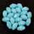 Czech glass bead - Long Bicone - 8x6mm - Milky White Aqua