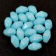 Czech glass bead - Long Bicone - 8x6mm - Milky White Aqua