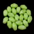 Czech glass bead - Long Bicone - 8x6mm - Milky White Lime