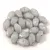 Czech glass bead - Long Bicone - 8x6mm - Milky White Gray