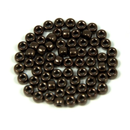 Matubo seed bead - Jet Copper Luster - 7/0