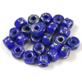   Matubo kásagyöngy -3 oldalon csiszolt- Sapphire Travertin - 2/0