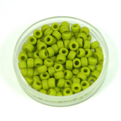 Matubo kásagyöngy - matte olive green - 7/0