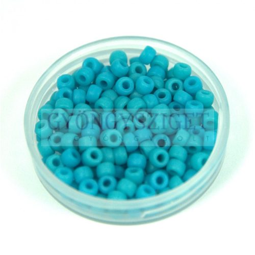 Matubo seedbead - frosted turquoise blue - 8/0