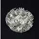Miyuki szalmagyöngy - 1 - Silver Lined Crystal - 3mm